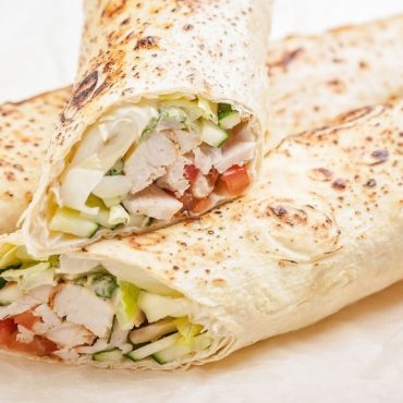 Grilled Chicken Saj Wrap