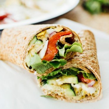 Vegetarian Saj Wrap